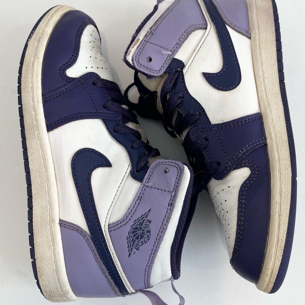 Nike Air Jordan 1 Mid GS 2Y Sky J Purple Sneakers Boys Girls - Picture 9 of 12